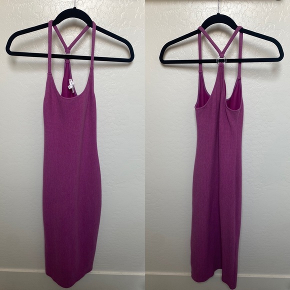 Privacy Please-Lydia Midi Dress in Purple - Picture 2 of 4